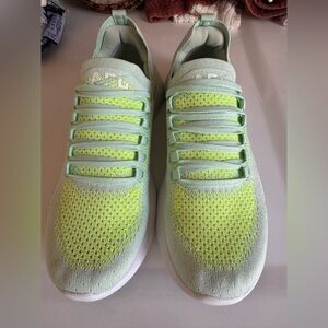 APL Mint and Yellow Techloom Breeze Sneakers